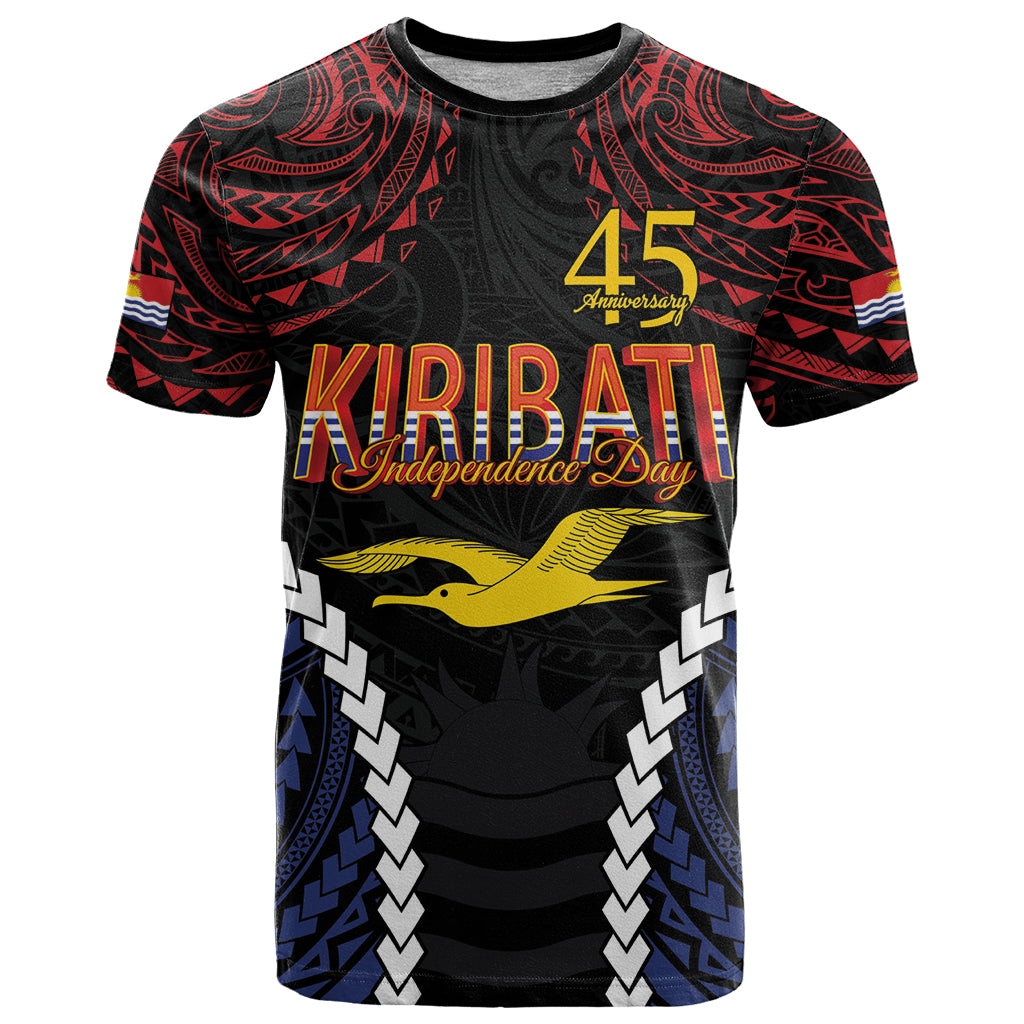 Kiribati 45th Anniversary Independence Day T Shirt Since 1979 LT9 Black - Polynesian Pride