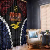 Kiribati 45th Anniversary Independence Day Window Curtain Since 1979 LT9 - Polynesian Pride