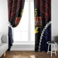 Kiribati 45th Anniversary Independence Day Window Curtain Since 1979 LT9 - Polynesian Pride