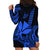 Custom King Kamehameha Day Hawaii Hoodie Dress Paradise of the Pacific Tribal Kakau - Blue LT9 - Polynesian Pride