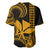 Custom King Kamehameha Day Hawaii Baseball Jersey Paradise of the Pacific Tribal Kakau - Gold LT9 - Polynesian Pride