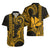 Custom King Kamehameha Day Hawaii Hawaiian Shirt Paradise of the Pacific Tribal Kakau - Gold LT9 - Polynesian Pride