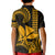 Custom King Kamehameha Day Hawaii Kid Polo Shirt Paradise of the Pacific Tribal Kakau - Gold LT9 - Polynesian Pride