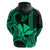 Custom King Kamehameha Day Hawaii Hoodie Paradise of the Pacific Tribal Kakau Green LT9 - Polynesian Pride