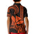 Custom King Kamehameha Day Hawaii Kid Polo Shirt Paradise of the Pacific Tribal Kakau - Orange LT9 - Polynesian Pride