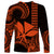 Custom King Kamehameha Day Hawaii Long Sleeve Shirt Paradise of the Pacific Tribal Kakau - Orange LT9 - Polynesian Pride