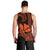 Custom King Kamehameha Day Hawaii Men Tank Top Paradise of the Pacific Tribal Kakau - Orange LT9 - Polynesian Pride