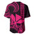 Custom King Kamehameha Day Hawaii Baseball Jersey Paradise of the Pacific Tribal Kakau - Pink LT9 - Polynesian Pride