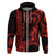 Custom King Kamehameha Day Hawaii Hoodie Paradise of the Pacific Tribal Kakau Red LT9 Zip Hoodie Red - Polynesian Pride