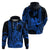 King Kamehameha Day Hawaii Hoodie Paradise of the Pacific Tribal Kakau with Kanaka Maoli Blue LT9 - Polynesian Pride