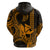 King Kamehameha Day Hawaii Hoodie Paradise of the Pacific Tribal Kakau with Kanaka Maoli Gold LT9 - Polynesian Pride