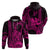 King Kamehameha Day Hawaii Hoodie Paradise of the Pacific Tribal Kakau with Kanaka Maoli Pink LT9 - Polynesian Pride