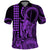 King Kamehameha Day Hawaii Polo Shirt Paradise of the Pacific Tribal Kakau with Kanaka Maoli Purple LT9 Purple - Polynesian Pride