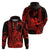 King Kamehameha Day Hawaii Hoodie Paradise of the Pacific Tribal Kakau with Kanaka Maoli Red LT9 - Polynesian Pride