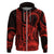 King Kamehameha Day Hawaii Hoodie Paradise of the Pacific Tribal Kakau with Kanaka Maoli Red LT9 - Polynesian Pride