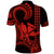 King Kamehameha Day Hawaii Polo Shirt Paradise of the Pacific Tribal Kakau with Kanaka Maoli Red LT9 - Polynesian Pride