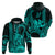 King Kamehameha Day Hawaii Hoodie Paradise of the Pacific Tribal Kakau with Kanaka Maoli Turquoise LT9 - Polynesian Pride