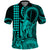 King Kamehameha Day Hawaii Polo Shirt Paradise of the Pacific Tribal Kakau with Kanaka Maoli Turquoise LT9 Turquoise - Polynesian Pride