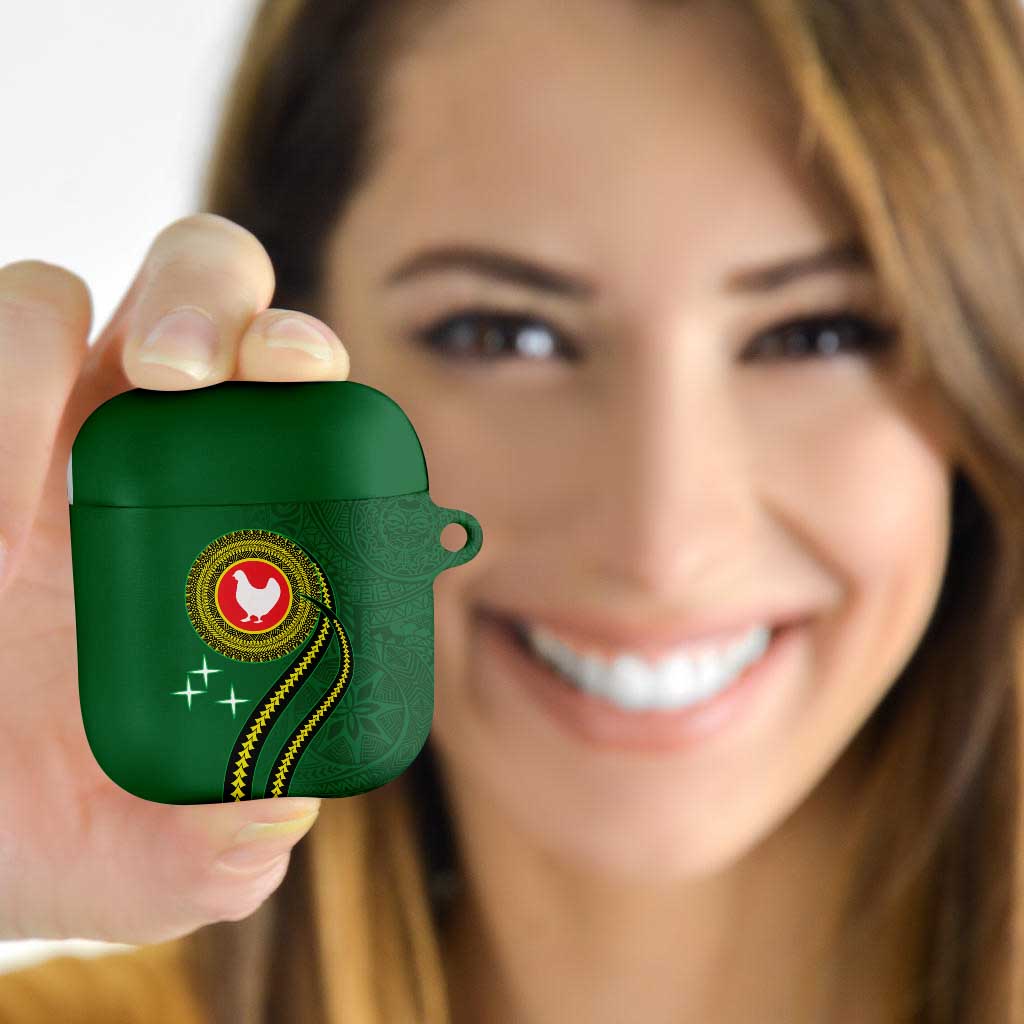 Manua Islands Polynesian Style AirPods Case LT9 Green - Polynesian Pride