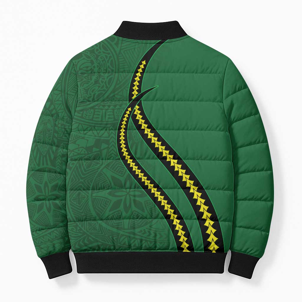 Manua Islands Polynesian Style Bomber Puffer Jacket LT9 - Polynesian Pride