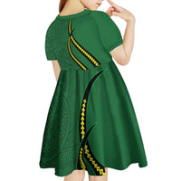 Manua Islands Polynesian Style Kid Short Sleeve Dress LT9 - Polynesian Pride
