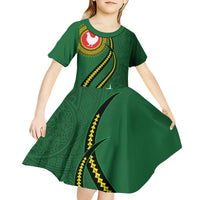 Manua Islands Polynesian Style Kid Short Sleeve Dress LT9 - Polynesian Pride