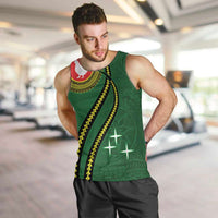 Manua Islands Polynesian Style Men Tank Top LT9 Green - Polynesian Pride