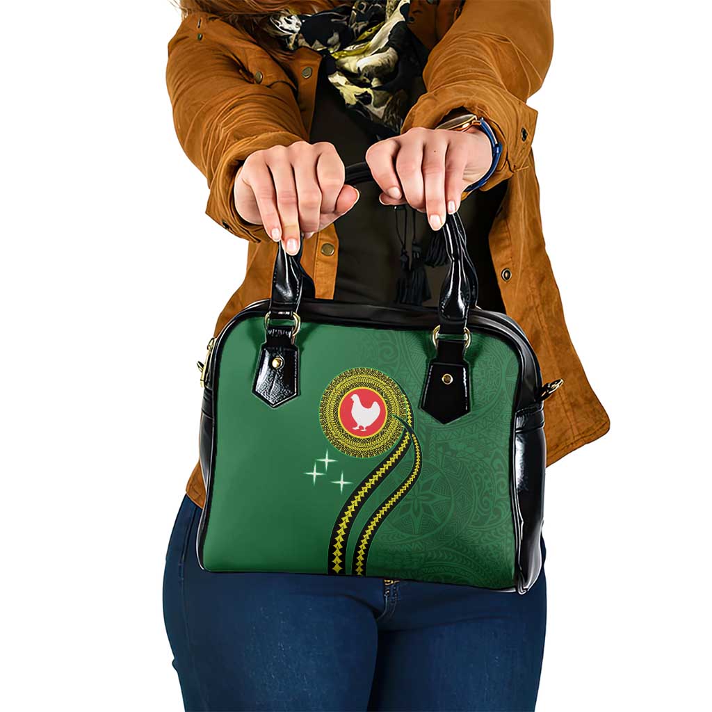 Manua Islands Polynesian Style Shoulder Handbag LT9 One Size Green - Polynesian Pride