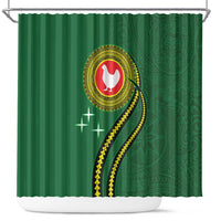 Manua Islands Polynesian Style Shower Curtain LT9 Green - Polynesian Pride