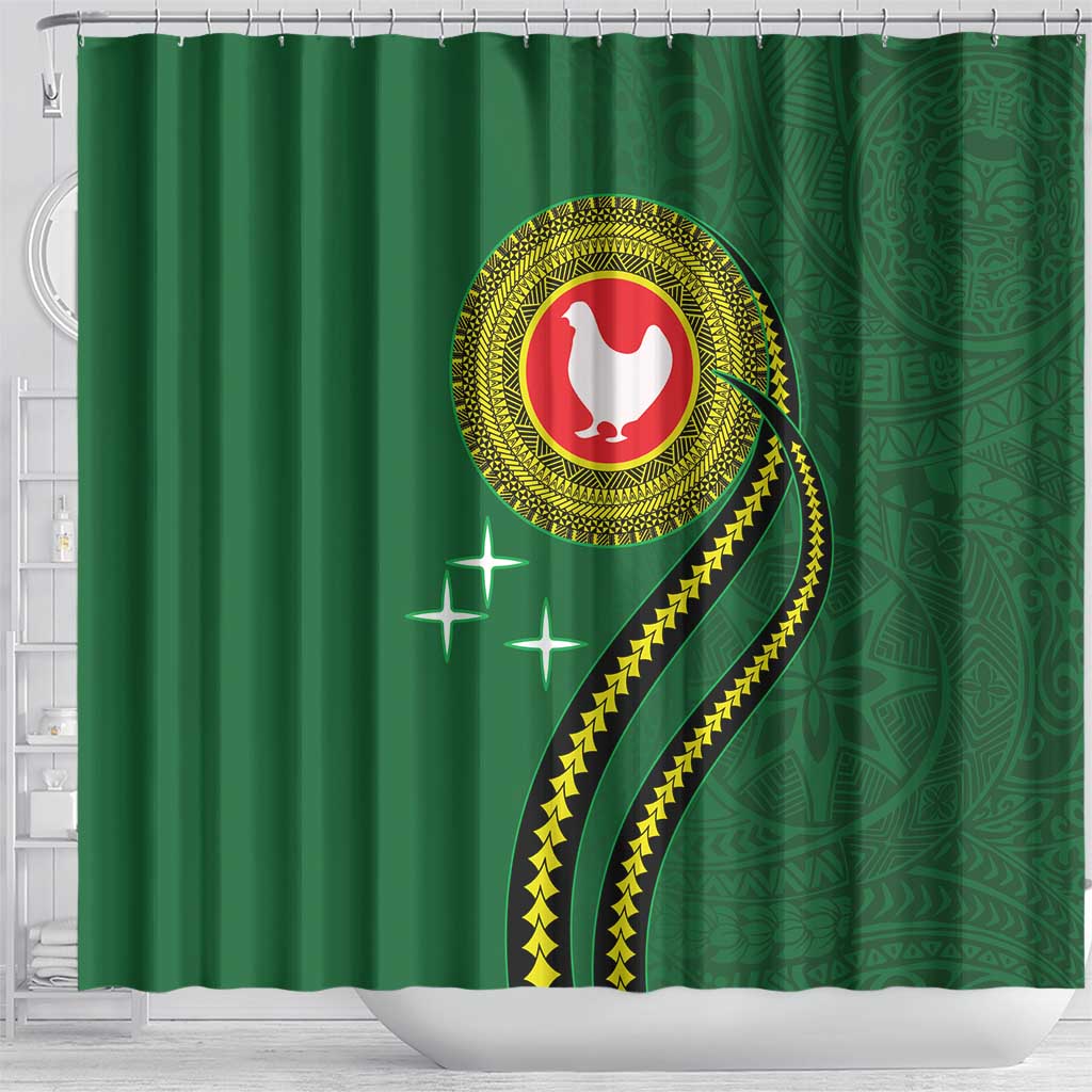 Manua Islands Polynesian Style Shower Curtain LT9 - Polynesian Pride