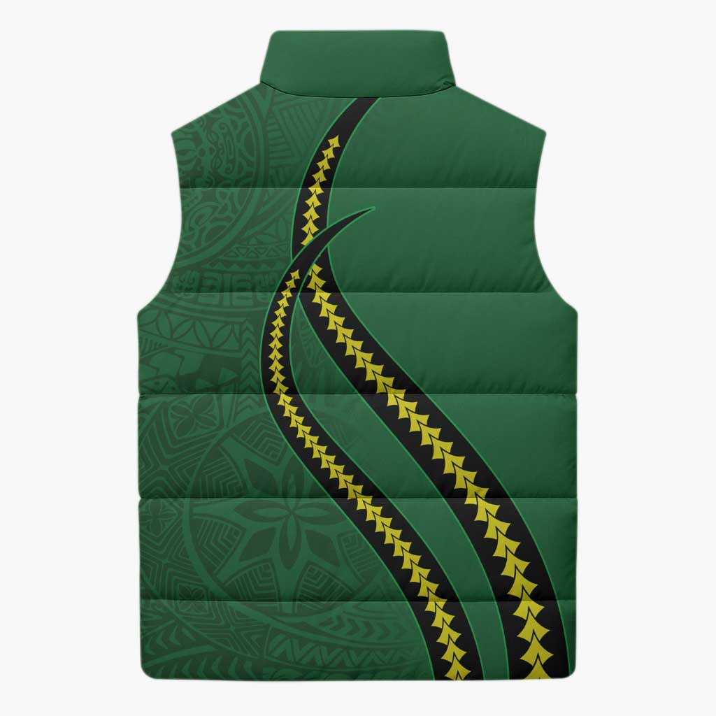 Manua Islands Polynesian Style Sleeveless Puffer Jacket LT9 - Polynesian Pride