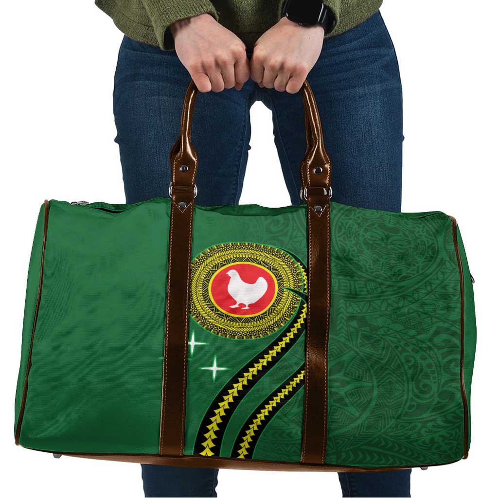 Manua Islands Polynesian Style Travel Bag LT9 Green - Polynesian Pride