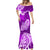 Polynesian Mermaid Dress Pacific Flower Mix Floral Tribal Tattoo Purple Vibe LT9 - Polynesian Pride