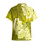 Polynesian Hawaiian Shirt Pacific Flower Mix Floral Tribal Tattoo Yellow Vibe LT9 - Polynesian Pride