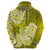 Polynesian Hoodie Pacific Flower Mix Floral Tribal Tattoo Yellow Vibe LT9 - Polynesian Pride