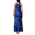 Aloha Hawaii Tank Maxi Dress Hammerhead Shark Tattoo Polynesian Summer - Blue LT9 - Polynesian Pride