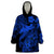 Aloha Hawaii Wearable Blanket Hoodie Hammerhead Shark Tattoo Polynesian Summer - Blue LT9 One Size Blue - Polynesian Pride