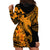 Aloha Hawaii Hoodie Dress Hammerhead Shark Tattoo Polynesian Summer - Gold LT9 - Polynesian Pride