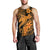 Aloha Hawaii Men Tank Top Hammerhead Shark Tattoo Polynesian Summer - Gold LT9 - Polynesian Pride