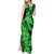 Aloha Hawaii Tank Maxi Dress Hammerhead Shark Tattoo Polynesian Summer - Green LT9 - Polynesian Pride