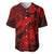 Aloha Hawaii Baseball Jersey Hammerhead Shark Tattoo Polynesian Summer - Red LT9 Red - Polynesian Pride