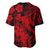 Aloha Hawaii Baseball Jersey Hammerhead Shark Tattoo Polynesian Summer - Red LT9 - Polynesian Pride