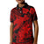 Aloha Hawaii Kid Polo Shirt Hammerhead Shark Tattoo Polynesian Summer - Red LT9 Kid Red - Polynesian Pride