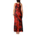 Aloha Hawaii Tank Maxi Dress Hammerhead Shark Tattoo Polynesian Summer - Red LT9 - Polynesian Pride