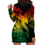 Aloha Hawaii Hoodie Dress Hammerhead Shark Tattoo Polynesian Summer - Reggae LT9 - Polynesian Pride