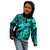 Aloha Hawaii Kid Hoodie Hammerhead Shark Tattoo Polynesian Summer - Turquoise LT9 - Polynesian Pride