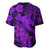 Aloha Hawaii Baseball Jersey Hammerhead Shark Tattoo Polynesian Summer - Violet LT9 - Polynesian Pride