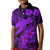 Aloha Hawaii Kid Polo Shirt Hammerhead Shark Tattoo Polynesian Summer - Violet LT9 Kid Violet - Polynesian Pride