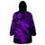 Aloha Hawaii Wearable Blanket Hoodie Hammerhead Shark Tattoo Polynesian Summer - Violet LT9 - Polynesian Pride