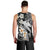 Aloha Hawaii Men Tank Top Hammerhead Shark Tattoo Polynesian Summer - White LT9 - Polynesian Pride